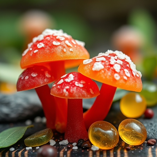 Amanita Magic Mushroom Gummies Close-Up