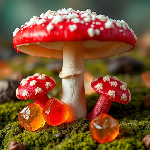 Amanita Magic Mushroom Gummies Close-Up