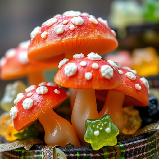 Amanita Magic Mushroom Gummies Close-Up
