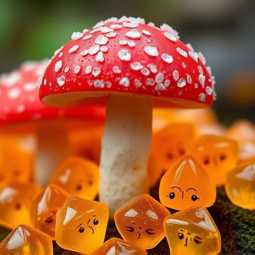 Amanita Magic Mushroom Gummies Close-Up