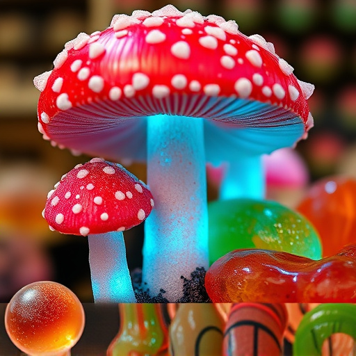 Amanita Magic Mushroom Gummies Close-Up