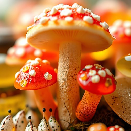Amanita Magic Mushroom Gummies Close-Up