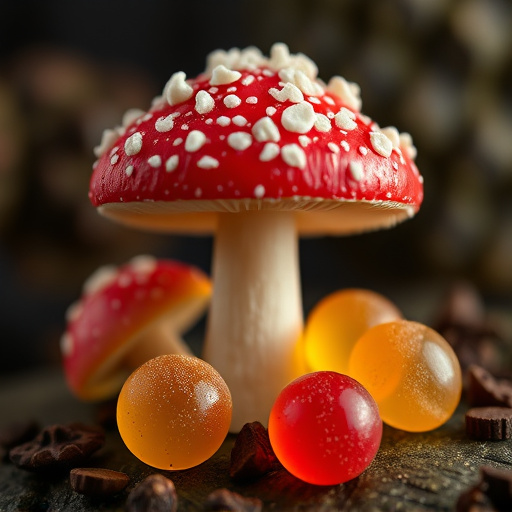 Amanita Magic Mushroom Gummies Close-Up