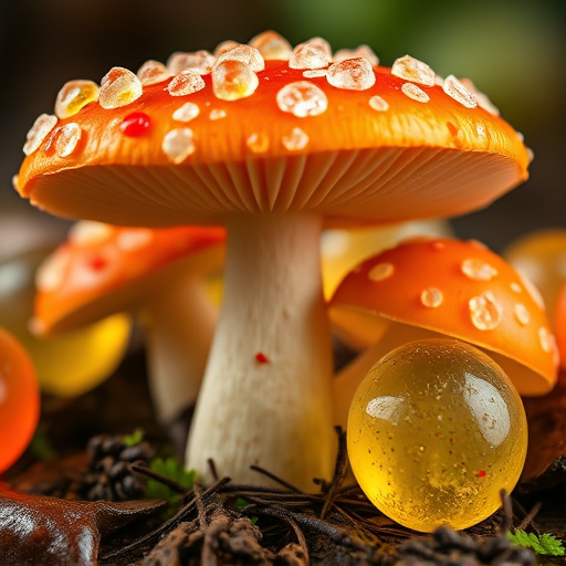 Amanita Magic Mushroom Gummies Close-Up
