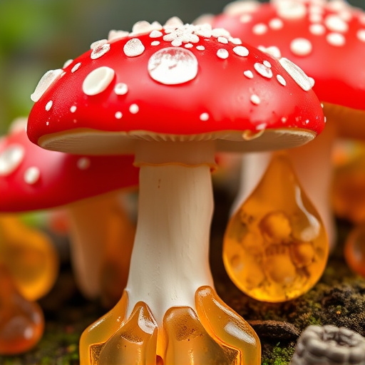 Amanita Magic Mushroom Gummies Close-Up