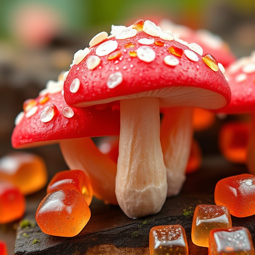 Amanita Magic Mushroom Gummies Close-Up
