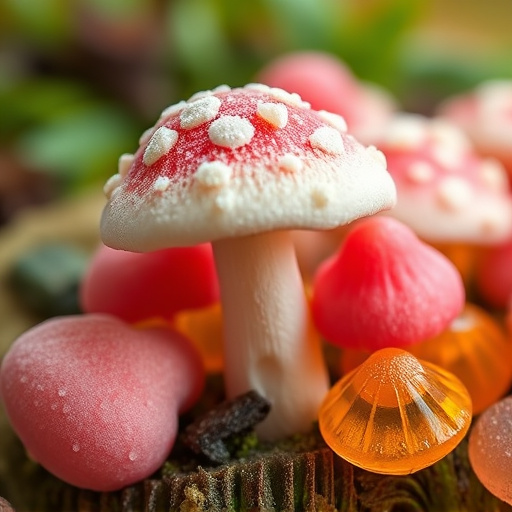 Amanita Magic Mushroom Gummies Close-Up