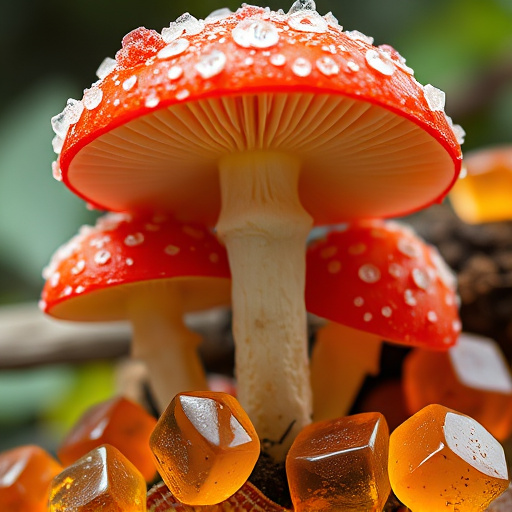 Amanita Magic Mushroom Gummies Close-Up
