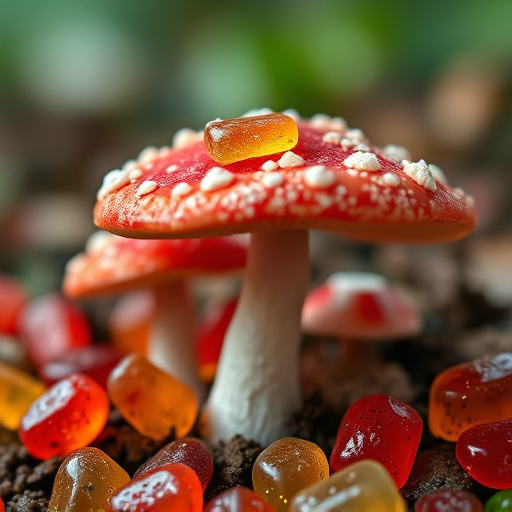 Amanita Magic Mushroom Gummies Close-Up