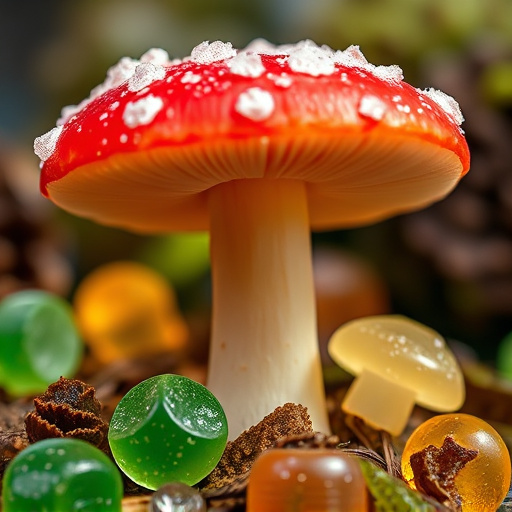 Amanita Magic Mushroom Gummies Close-Up