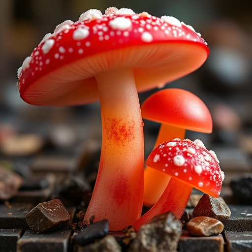 Amanita Magic Mushroom Gummies Close-Up