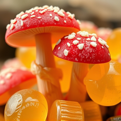 Amanita Magic Mushroom Gummies Close-Up