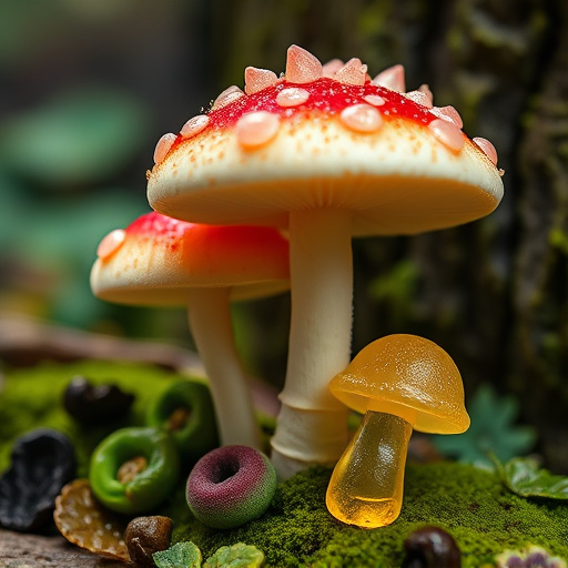 Amanita Magic Mushroom Gummies Close-Up