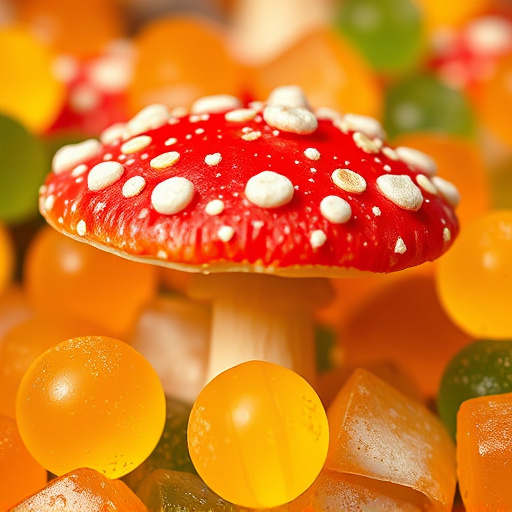 Amanita Magic Mushroom Gummies Close-Up