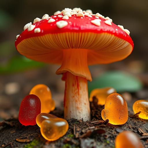 Amanita Magic Mushroom Gummies Close-Up