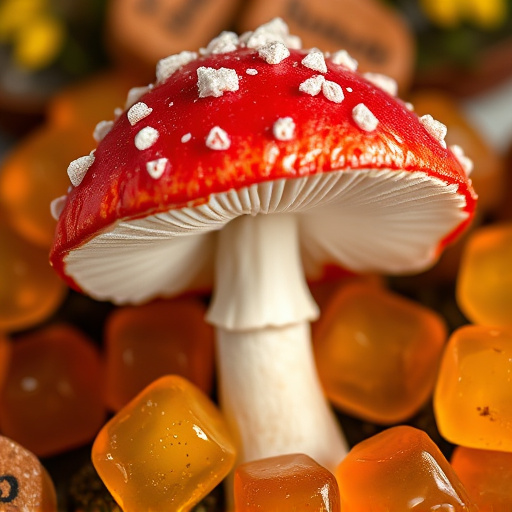 Amanita Magic Mushroom Gummies Close-Up