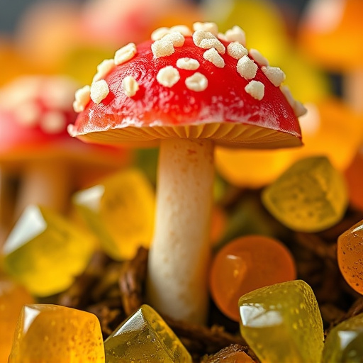Amanita Magic Mushroom Gummies Close-Up