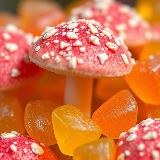 Amanita Magic Mushroom Gummies Close-Up