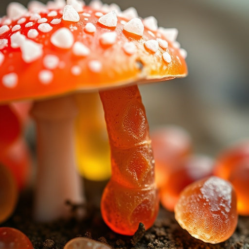 Amanita Magic Mushroom Gummies Close-Up