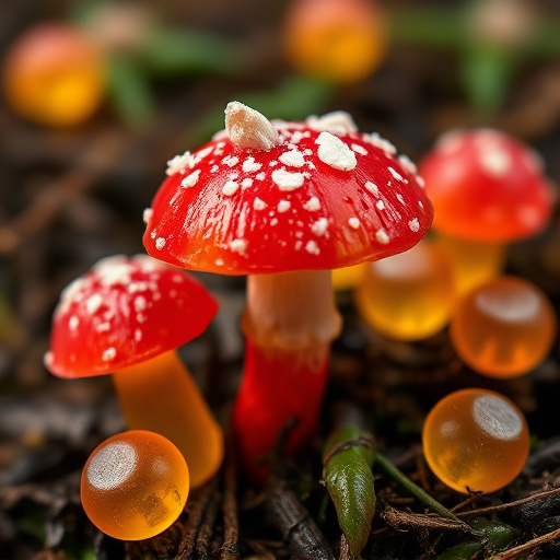 Amanita Magic Mushroom Gummies Close-Up
