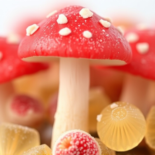 Amanita Magic Mushroom Gummies Close-Up