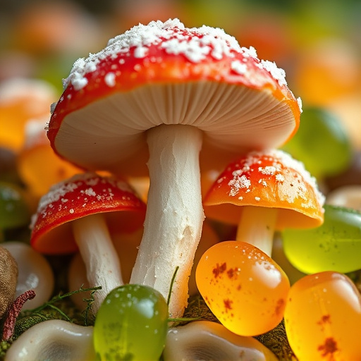 Amanita Magic Mushroom Gummies Close-Up