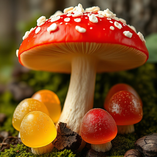 Amanita Magic Mushroom Gummies Close-Up