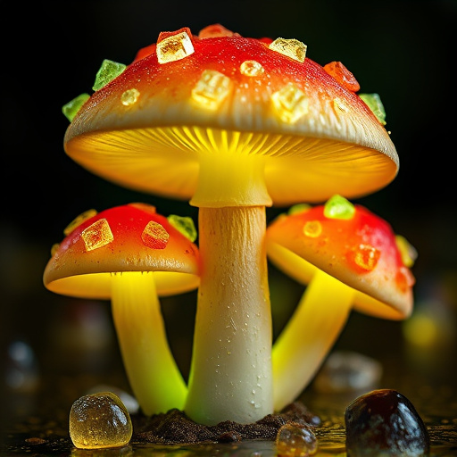 Amanita Magic Mushroom Gummies Close-Up