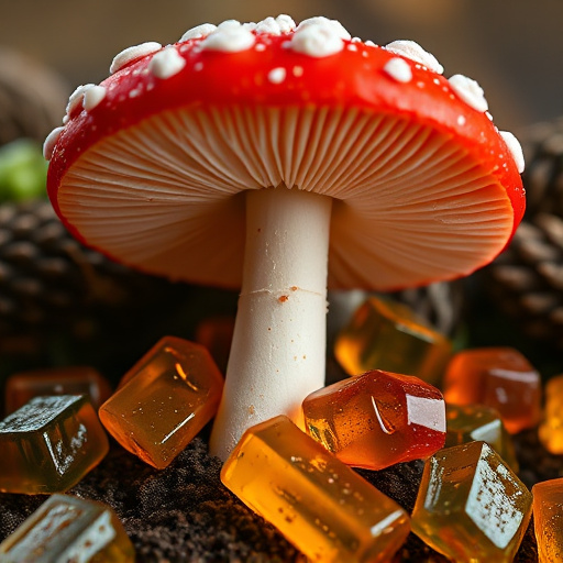 Amanita Magic Mushroom Gummies Close-Up