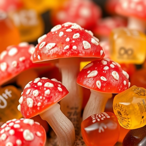 Amanita Magic Mushroom Gummies Close-Up