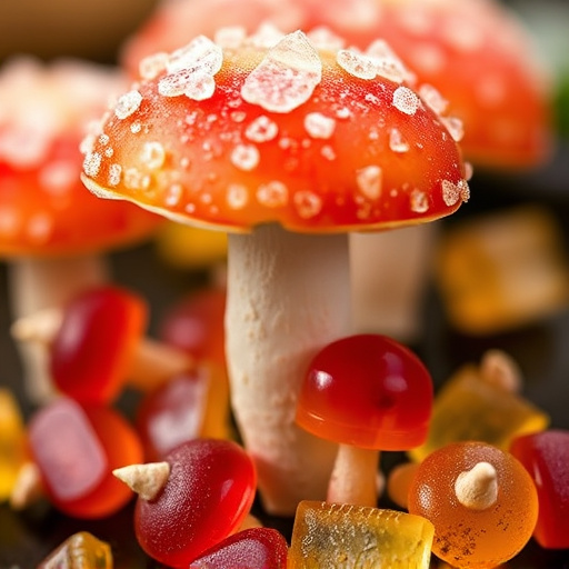 Amanita Magic Mushroom Gummies Close-Up