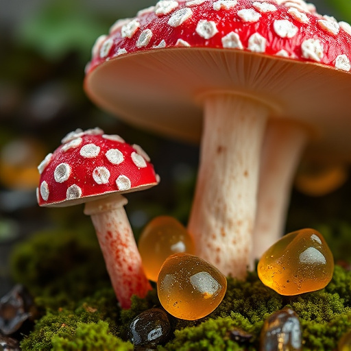 Amanita Magic Mushroom Gummies Close-Up