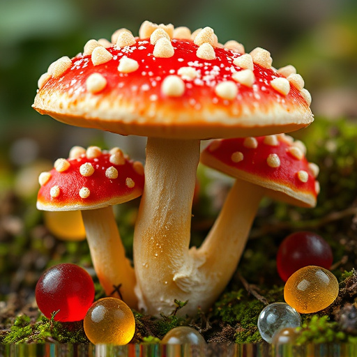 Amanita Magic Mushroom Gummies Close-Up