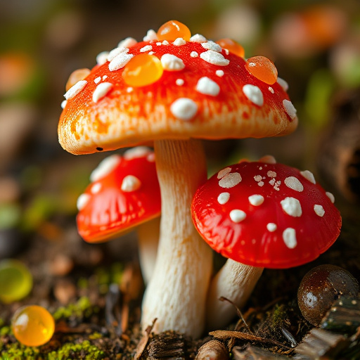 Amanita Magic Mushroom Gummies Close-Up
