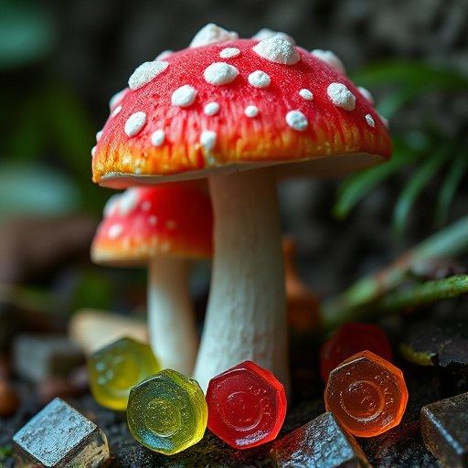 Amanita Magic Mushroom Gummies Close-Up