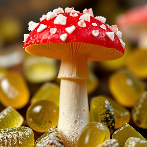 Amanita Magic Mushroom Gummies Close-Up
