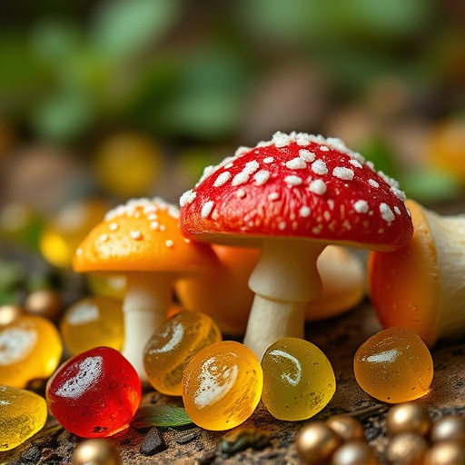 Amanita Magic Mushroom Gummies Close-Up