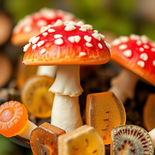 Amanita Magic Mushroom Gummies Close-Up
