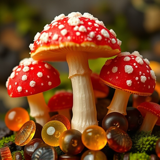 Amanita Magic Mushroom Gummies Close-Up