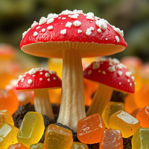 Amanita Magic Mushroom Gummies Close-Up