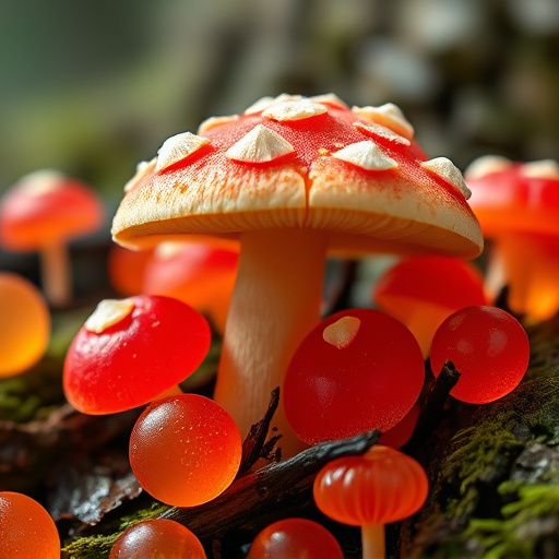 Amanita Magic Mushroom Gummies Close-Up