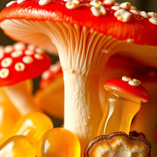 Amanita Magic Mushroom Gummies Close-Up