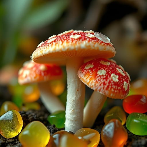 Amanita Magic Mushroom Gummies Close-Up