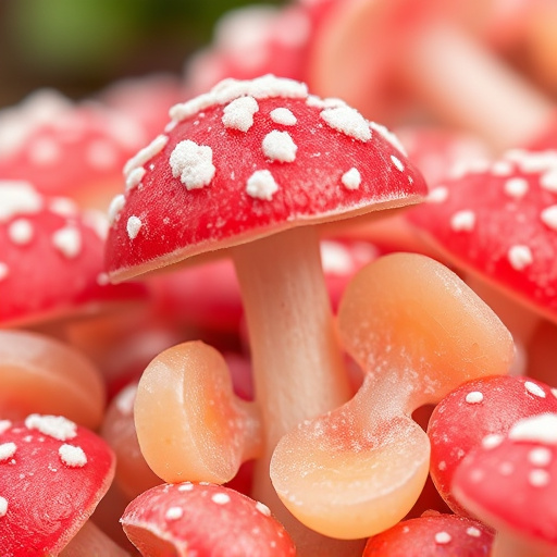 Amanita Magic Mushroom Gummies Close-Up