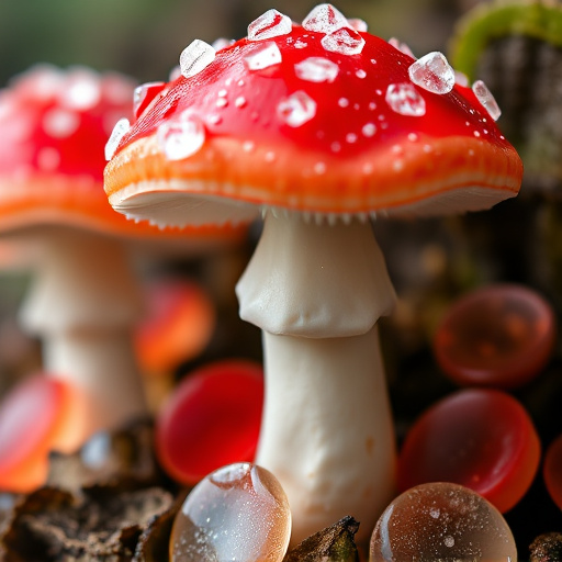 Amanita Magic Mushroom Gummies Close-Up