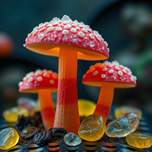 Amanita Magic Mushroom Gummies Close-Up