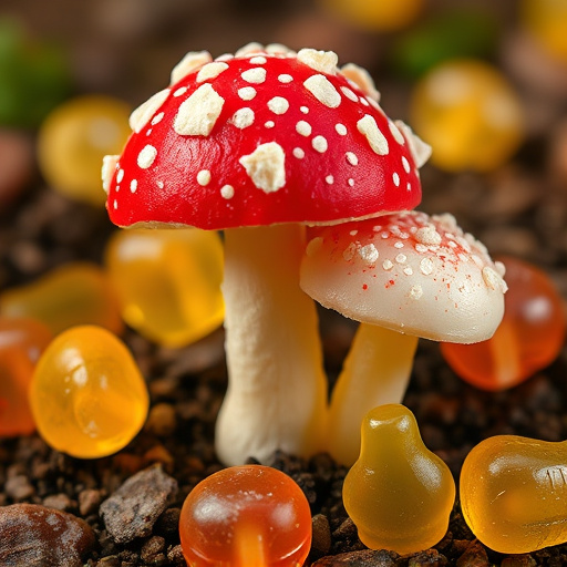 Amanita Magic Mushroom Gummies Close-Up