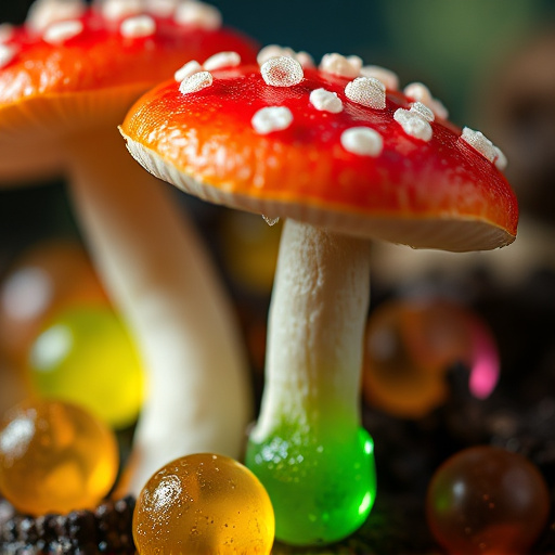 Amanita Magic Mushroom Gummies Close-Up