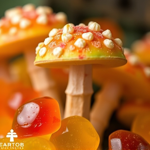 Amanita Magic Mushroom Gummies Close-Up