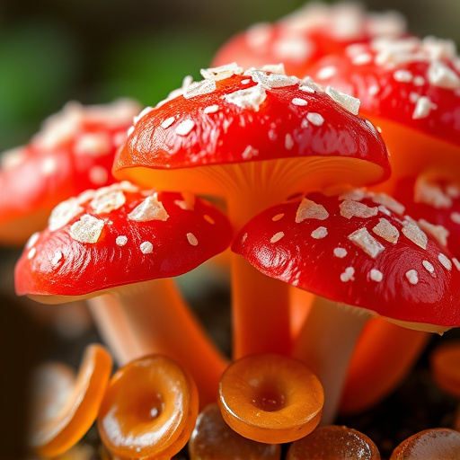Amanita Magic Mushroom Gummies Close-Up
